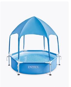 Каркасный бассейн Intex 28209, Canopy Metal Frame 183х38см с навесом, 700л