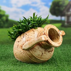 Цветочный горшок Хорошие сувениры Амфора лада 9470580 бежевый 1 шт.