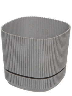 Горшок для цветов Navako Milo 2.3L Grey, 1 шт.