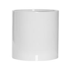 Кашпо Pottery Pots Puk d 15 h 15 см белый глянцевый