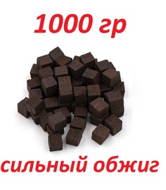 Кубики дубовые NoBrand сильный обжиг 1 кг