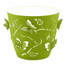 Горшок для цветов Plast Team Butterflies 5,3 л зеленый