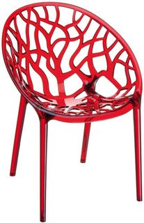 Кресло прозрачное ReeHouse Crystal Красный