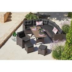 Комплект плетеной мебели Афина AFM-373 Grey Afina