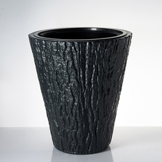 Кашпо с техническим горшком Form Plastic Kora FP4640014, 32 литра, темно-серый, 1 шт.