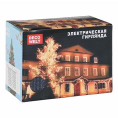Гирлянда водопад Deco welt Reason 3 м холодный белый и синий 150 ламп