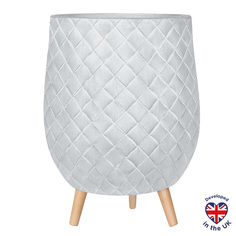 Кашпо для цветов Idealist Lite Джерси напольное на ножках JERRL55-AW 49 л айвори 1 шт.