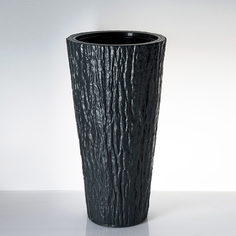 Кашпо с техническим горшком Form Plastic Kora FP4650014, 25 л., темно-серый, 1 шт.