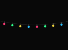 Гирлянда Homeclub Party lights 3,8 м мультиколор 20 ламп