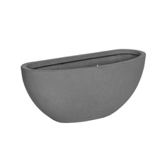 Подвесное настенное кашпо Pottery Pots Mini Dorant Wally 43x17,5 h 16 см серый матовый