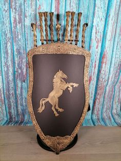 Каминный набор Щит-подставка Конь на 6 шампуров Арарат Shampurs