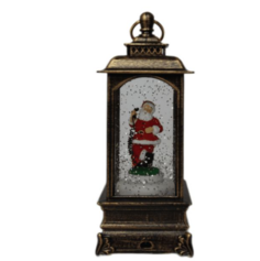 Новогодний светильник Merry Christmas Дед Мороз с телефонной трубкой 14972-1 белый теплый