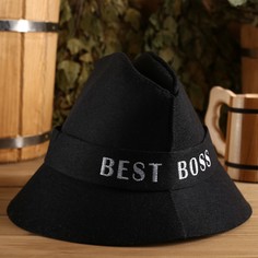 Шапка для бани Best boss 4838161 onesize черный No Brand