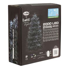 Гирлянда линейная Lotti NTL Minicluster 40,5 м холодный белый 2000 ламп
