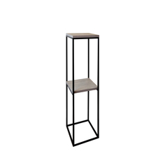 Подставка для цветов S12.shop ПОЛИКЛЕТ, двухуровневая, цвет серый