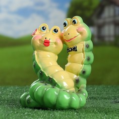 Садовая фигура "Гусеницы" 21х16х15см Хорошие сувениры