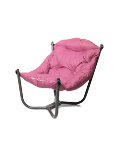 Кресло Релакс серое основание, розовая подушка 23073961 No Brand