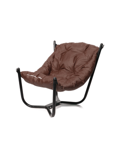Кресло Релакс черное основание, коричневая подушка 23073969 No Brand