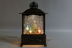 Новогодний светильник LED Три гнома у елки 14956 белый теплый