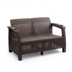 Садовый диван Искусственный ротанг (пластик), Полипропилен, 127х70х79 см Alternativa