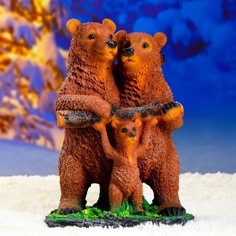 Садовая фигура "Мишки-семейка" 32х25х45см Хорошие сувениры