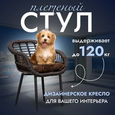 Садовое кресло STULER из искусственного ротанга Трубки 1 шт, Венге