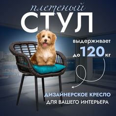 Садовое кресло, Кресло для дома, Стул из искусственного ротанга Трубки 1 шт, Венге Stuler