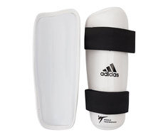 Защита голени для тхэквондо WT Shin Pad Protector белая (размер XL) Adidas