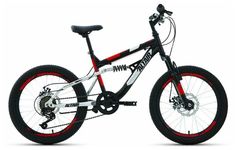 Велосипед Altair MTB FS 2022 14" черный/красный