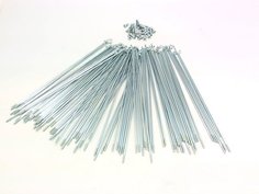 Спицы оцинкованные 2,0мм 14GX296мм с ниппелями 1/2", 144 шт. TBS