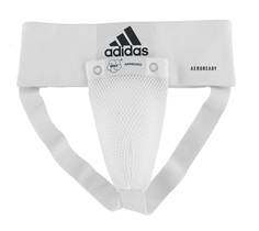 Защита паха мужская WKF Men Groin Guard белая (размер XL) Adidas