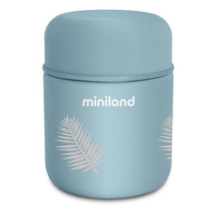 Детский термос для еды и жидкостей Terra Thermos Mini, бежевый/листья, 280 мл Miniland
