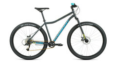 Велосипед Forward Sporting X D 9 скоростей, ростовка 17, тёмно-серый, зелёный, 29