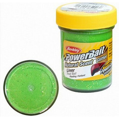 Паста форелевая BERKLEY POWERBAIT NATURAL SCENT (Liver Spring Green(весенне-зеленый))