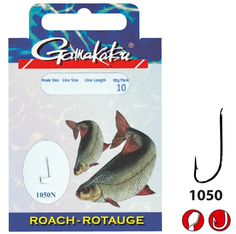 Крючок Gamakatsu BKS-1050N Roach 45см №14 d поводка 010 (10шт)