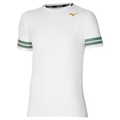 Mizuno SHADOW GRAPHIC TEE Футболка теннисная Белый/Зеленый M