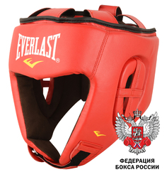 Шлем для любительского бокса Amateur Competition PU L красн. Everlast