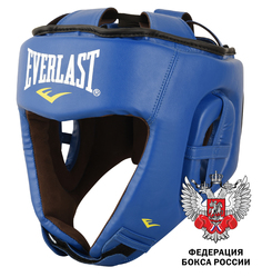 Шлем для любительского бокса Amateur Competition PU L син. Everlast
