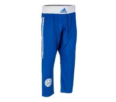 Брюки для кикбоксинга WAKO Full Contact Pants Punch Line синие (размер 170 см) Adidas