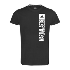 Футболка Community 21 T-Shirt Vertical Martial Arts черно-белая (размер S) Adidas