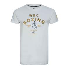 Футболка WBC Boxing Gloves T-Shirt белая (размер S) Adidas