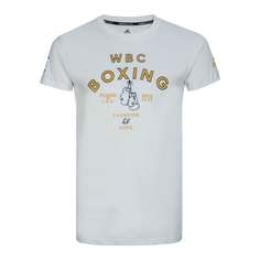 Футболка WBC Boxing Gloves T-Shirt белая (размер S) Adidas