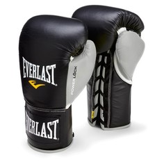 Перчатки боевые Powerlock черн/сер. 8 oz Everlast
