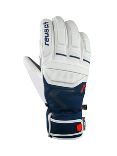 Перчатки Reusch Alexis Pinturault White/Dress Blue (Inch (Дюйм):10)