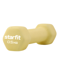 Гантель неопреновая Starfit Db-201 0,5 кг, желтый пастельный