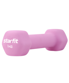 Гантель неопреновая Starfit Db-201 1 кг, розовый пастельный