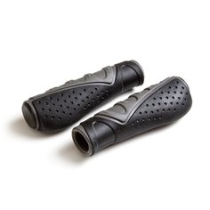 Грипсы CL301 на руль резиновые 130мм зргоном. компонент. черно-серые CLARKS