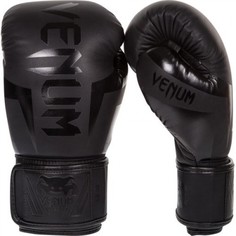 Боксерские перчатки Venum Elite черные, 16 унций