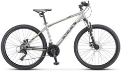 Велосипед STELS Navigator 590 MD 2021 16" серый/салатовый