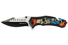 Туристический нож Ножемир Joker 3, черный/разноцветный
